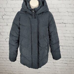 Abercrombie & Fitch Ultra Black Fleece Lined Insulated Hooded Jacket Size XS